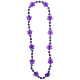 38" Acrylic Purple Daisy Bead Necklace (Each)