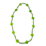 38" Acrylic Green Shamrock Bead Necklace (Each)