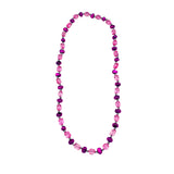 40" Pink Acrylic Rock Beads Necklace (Each)