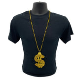 36" 7mm Gold with 5" Jumbo Dollar Sign (Each)