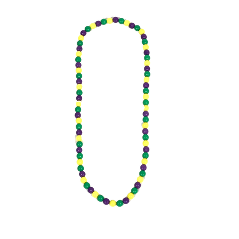 Purple, Green and Yellow Beaded Necklace (Each)