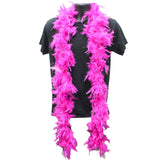 6' Hot Pink Boa with Silver Tinsel (Each)