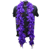 6' Purple Boa with Gold Tinsel (Each)