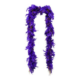 6' Purple Boa with Gold Tinsel (Each)
