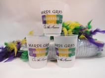 16oz Mardi Gras on The Avenue Frost Flex Cup (Sleeve of 25)
