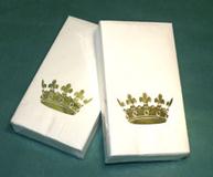 Crown Guest Towel - Ivory with Gold Imprint (Each)