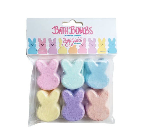 All Natural Bath Bomb Bunnies - Assorted Colors (Pack of 6)