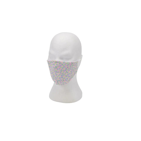 Pastel Sequins on White Mask with Adjustable Straps (Each)