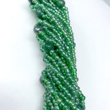 27" Green Glass Bead Necklace (Dozen)