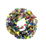 7" Multi Color Glass Bead Bracelet (Dozen)