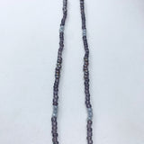 27" Purple Glass Bead Necklace (Dozen)