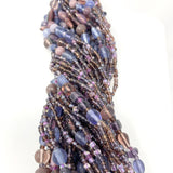 27" Purple Glass Bead Necklace (Dozen)