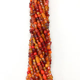 27" Multi Color Glass Bead Necklace (Dozen)