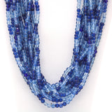 27" Blue Glass Bead Necklace (Dozen)