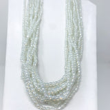 27" Clear Glass Bead Necklace (Dozen)