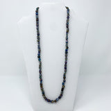 27" Dark Opalescent Glass Bead Necklace (Dozen)
