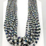 27" Clear and Multi Color Glass Bead Necklace (Dozen)