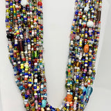 27" Medium Round Double Stranded Glass Bead Necklace (Dozen)