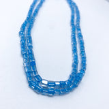 27" Turquoise Single Strand Glass Bead Necklace (Dozen)