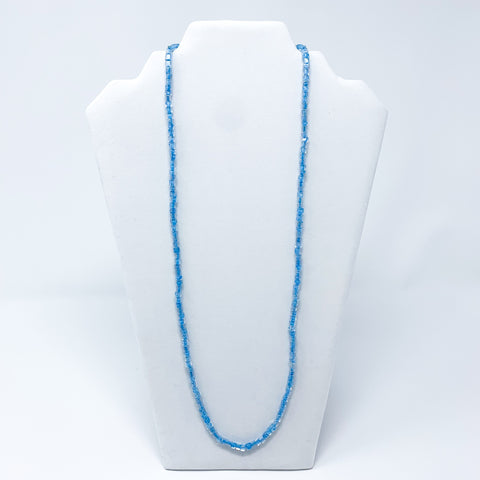 27" Turquoise Single Strand Glass Bead Necklace (Dozen)