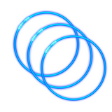 8" Blue Glow Bracelet (Tube/50 Pieces)