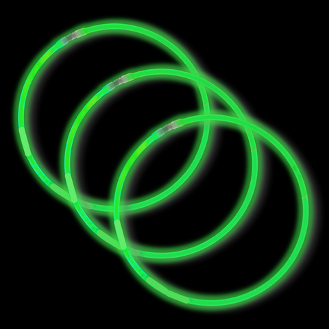 8" Green Glow Bracelet (Tube/50 Pieces)