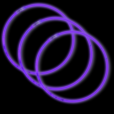 22" Purple Glow Necklace (Tube/50 Pieces)