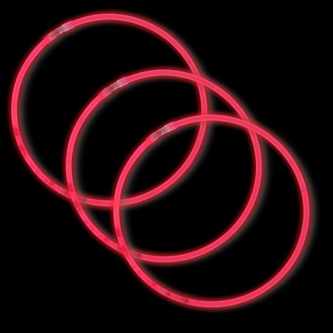 22" Red Glow Necklace (Tube/50 Pieces)