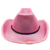 LED Pink Cowboy Hat (Each)