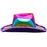 LED Rainbow Cowboy Hat (Each)
