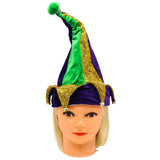 Purple, Green, and Gold Jester Hat (Each)