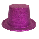 Purple Glittered Top Hat (Each)
