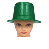 Green Glittered Top Hat (Each)