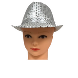 Silver LED Fedora with 14 White Lights (Each)