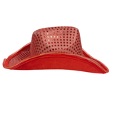 LED Red Cowgirl Hat with 8 Red Lights (Each)