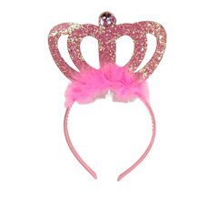 Pink Glitter Crown Head Bopper (Each)