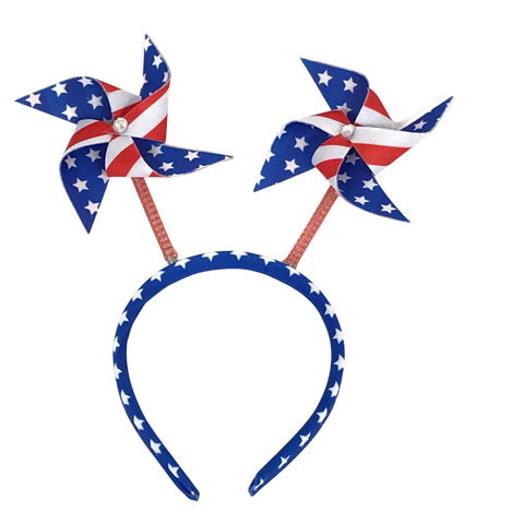 USA Stars and Stripes Pinwheel Head Bopper (Pack of 6)