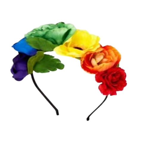 Rainbow Flower Headband (Each)