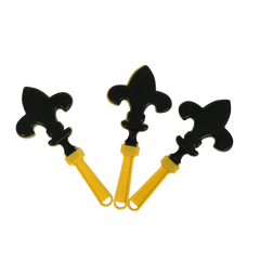 11" Black and Gold Handclapper (Dozen)