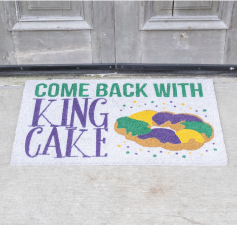 Come Back with King Cake Coir Doormat (Each)