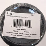 8oz Glitter - Holographic Black (Each)