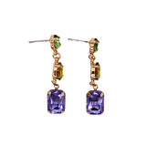 Mardi Gras 'Gem' Stone Earrings (Pair)