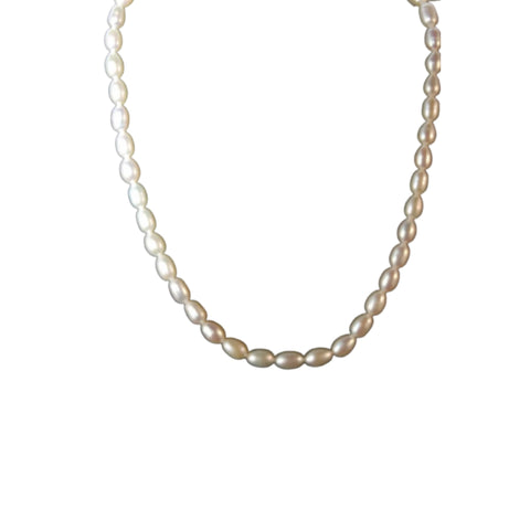 Akoya pearl] [6-7mm pearl necklace 90cm] [White pink] [Long necklace] –  パール優美-Pearlyuumi-