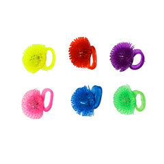 LED Pineneedle Ring - Assorted Colors (Pack of 6)