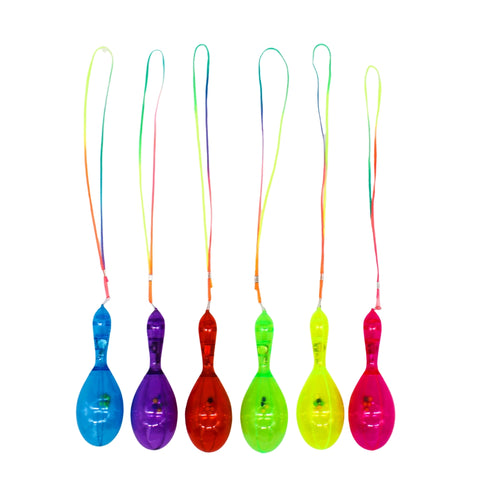 LED Maracas Necklace 6" - Assorted Colors (Each)
