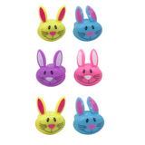LED Jelly Rubber Bunny Rabbit Ring (Pack of 6)