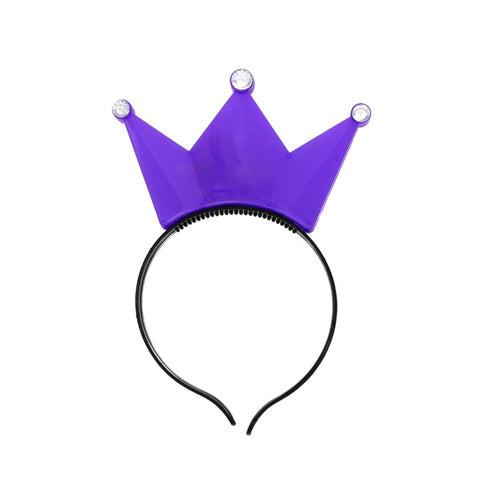Purple Light-Up Headband Crown (Each)