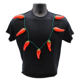 LED Chili Pepper Necklace with 9 Peppers (Each)