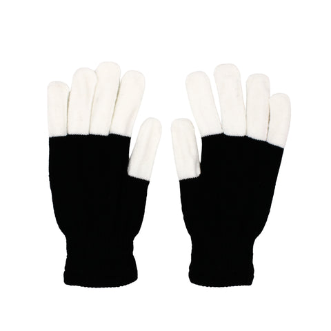 Whole Finger LED Black Gloves (Pair)