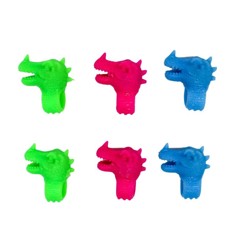 Dinosaur Ring - Assorted Colors (Pack of 6)
